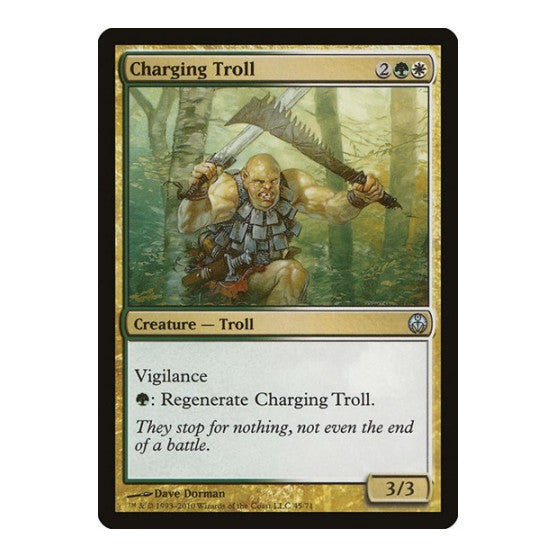 Charging Troll (DDE) #45 Uncommon (Lightly Played) Duel Decks: Phyrexia vs. the Coalition Magic: The Gathering: 2010