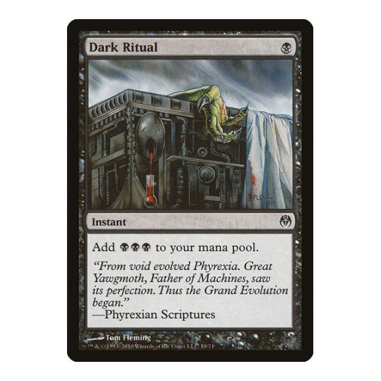 Dark Ritual (DDE) #18 Common (Lightly Played) Duel Decks: Phyrexia vs. the Coalition Magic: The Gathering: 2010