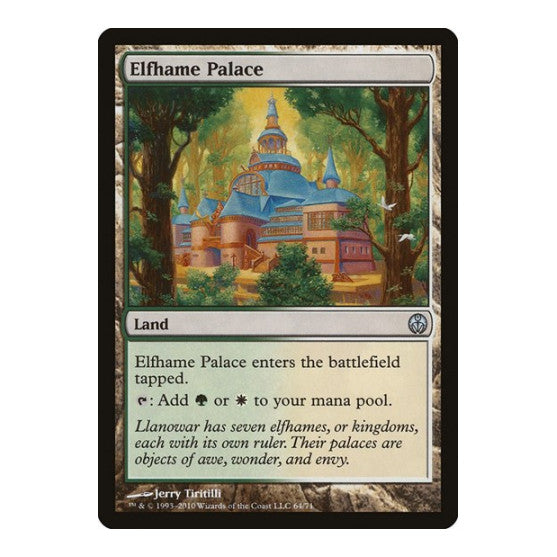 Elfhame Palace (DDE) #64 Uncommon (Lightly Played) Duel Decks: Phyrexia vs. the Coalition Magic: The Gathering: 2010