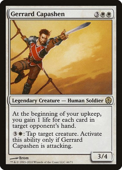 Gerrard Capashen (DDE) #46 Rare Duel Decks: Phyrexia vs. the Coalition Magic: The Gathering: 2010
