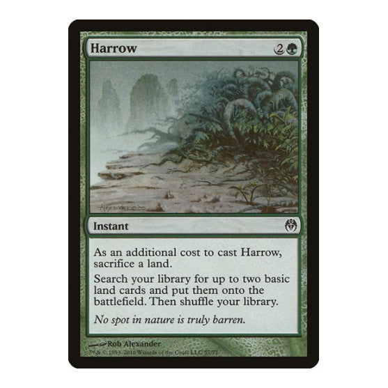 Harrow (DDE) #57 Common (Lightly Played) Duel Decks: Phyrexia vs. the Coalition Magic: The Gathering: 2010