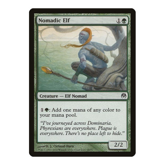 Nomadic Elf (DDE) #38 Common Duel Decks: Phyrexia vs. the Coalition Magic: The Gathering: 2010