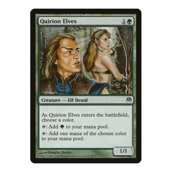Quirion Elves (DDE) #39 Common (Lightly Played) Duel Decks: Phyrexia vs. the Coalition Magic: The Gathering: 2010