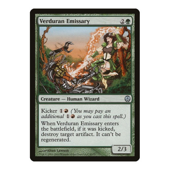 Verduran Emissary (DDE) #43 Uncommon (Lightly Played) Duel Decks: Phyrexia vs. the Coalition Magic: The Gathering: 2010