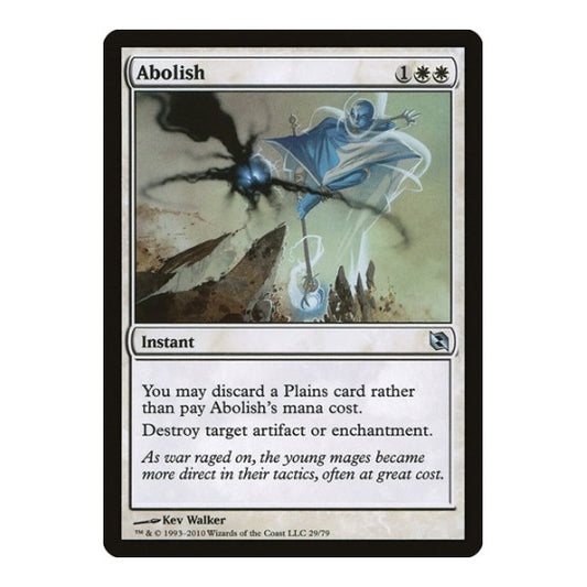 Abolish (DDF) #29 Uncommon (Moderately Played) Duel Decks: Elspeth vs. Tezzeret Magic: The Gathering: 2010