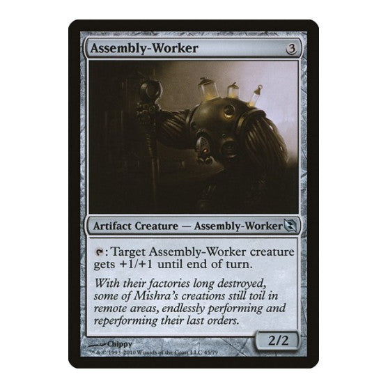 Assembly Worker (DDF) #45 Uncommon (Lightly Played) Duel Decks: Elspeth vs. Tezzeret Magic: The Gathering: 2010