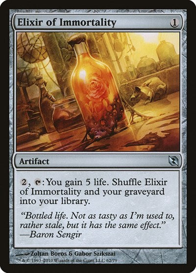 Elixir of Immortality (DDF) #62 Uncommon (Moderately Played) Duel Decks: Elspeth vs. Tezzeret Magic: The Gathering: 2010