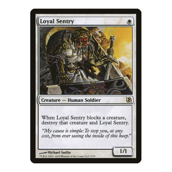 Loyal Sentry (DDF) #5 Rare Duel Decks: Elspeth vs. Tezzeret Magic: The Gathering: 2010