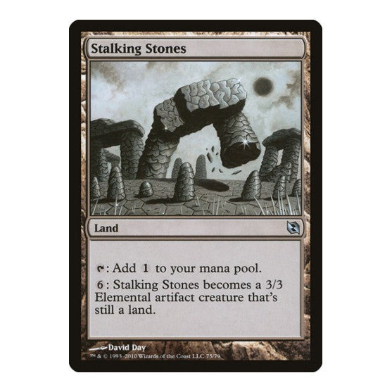 Stalking Stones (DDF) #75 Uncommon (Lightly Played) Duel Decks: Elspeth vs. Tezzeret Magic: The Gathering: 2010