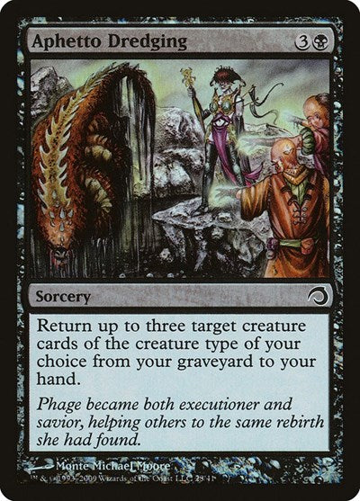 Aphetto Dredging (PDS) #28 Common (Foil Lightly Played) Premium Deck Series: Slivers Magic: The Gathering: 2009