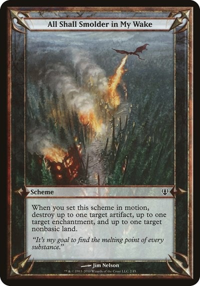 All Shall Smolder in My Wake (Archenemy) (OVER) #2 Common (Lightly Played) Oversize Cards Magic: The Gathering: 2026