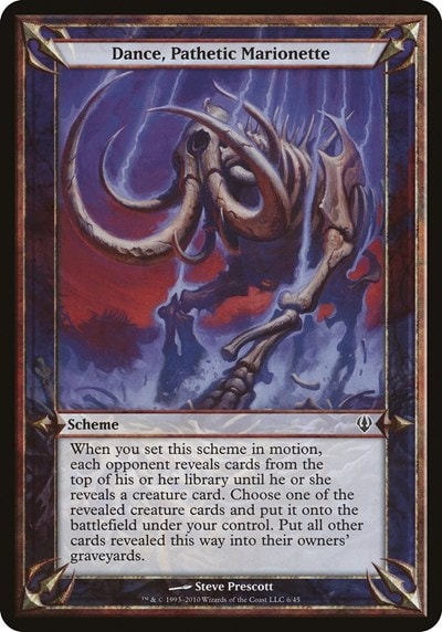 Dance, Pathetic Marionette (Archenemy) (OVER) #6 Common (Lightly Played) Oversize Cards Magic: The Gathering: 2026