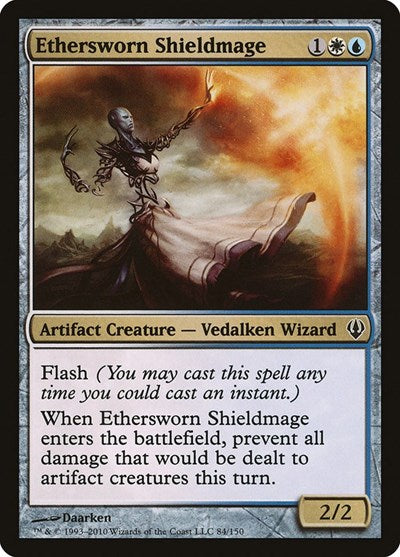 Ethersworn Shieldmage (ARC) #84 Common (Lightly Played) Archenemy Magic: The Gathering: 2010