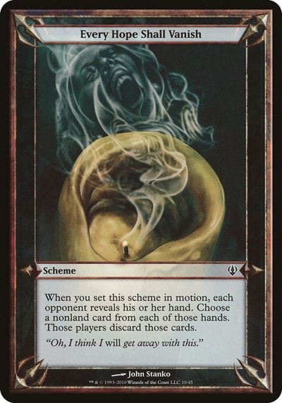 Every Hope Shall Vanish (Archenemy) (OVER) #10 Common (Lightly Played) Oversize Cards Magic: The Gathering: 2026