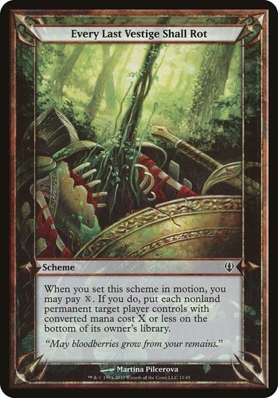Every Last Vestige Shall Rot (Archenemy) (OVER) #11 Common (Lightly Played) Oversize Cards Magic: The Gathering: 2026