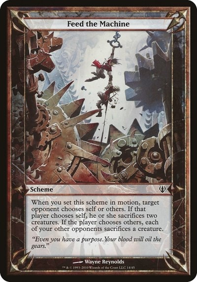 Feed the Machine (Archenemy) (OVER) #14 Common (Lightly Played) Oversize Cards Magic: The Gathering: 2026
