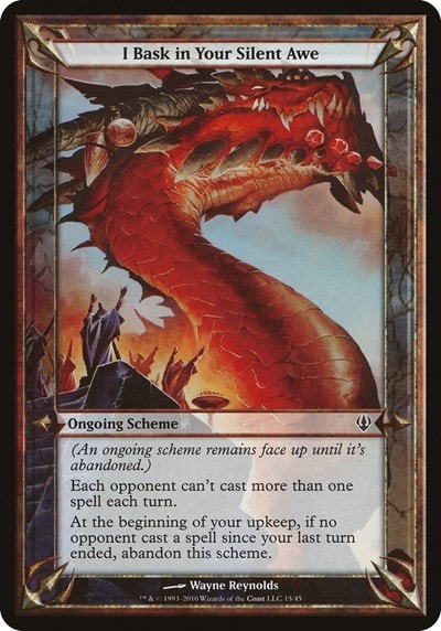 I Bask in Your Silent Awe (Archenemy) (OVER) #15 Common (Lightly Played) Oversize Cards Magic: The Gathering: 2026