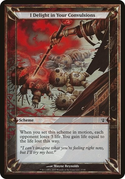 I Delight in Your Convulsions (Archenemy) (OVER) #17 Common (Lightly Played) Oversize Cards Magic: The Gathering: 2026