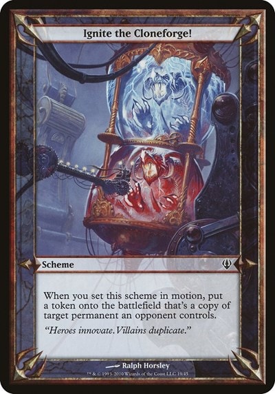 Ignite the Cloneforge! (Archenemy) (OVER) #19 Common (Lightly Played) Oversize Cards Magic: The Gathering: 2026
