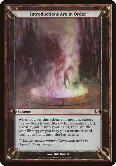Introductions Are in Order (Archenemy) (OVER) #21 Common (Lightly Played) Oversize Cards Magic: The Gathering: 2026