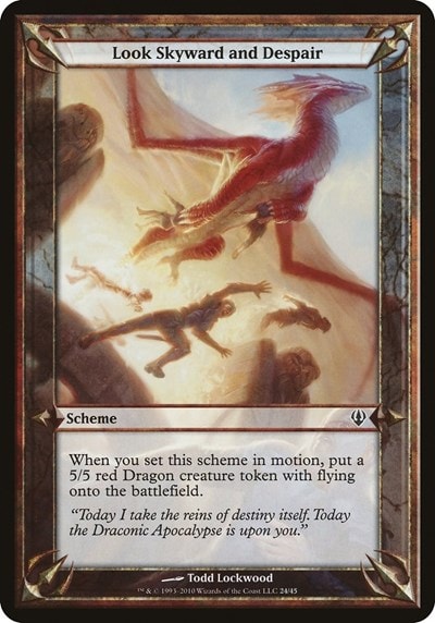 Look Skyward and Despair (Archenemy) (OVER) #24 Common (Lightly Played) Oversize Cards Magic: The Gathering: 2026