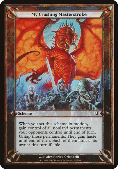 My Crushing Masterstroke (Archenemy) (OVER) #27 Common (Lightly Played) Oversize Cards Magic: The Gathering: 2026
