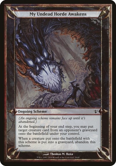 My Undead Horde Awakens (Archenemy) (OVER) #29 Common (Lightly Played) Oversize Cards Magic: The Gathering: 2026