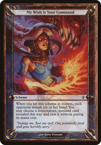 My Wish Is Your Command (Archenemy) (OVER) #30 Common (Lightly Played) Oversize Cards Magic: The Gathering: 2026