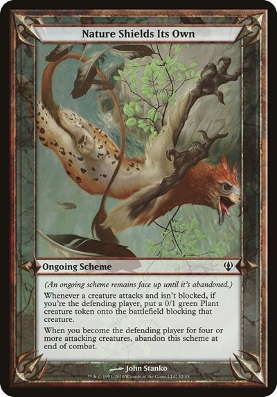 Nature Shields Its Own (Archenemy) (OVER) #32 Common (Lightly Played) Oversize Cards Magic: The Gathering: 2026