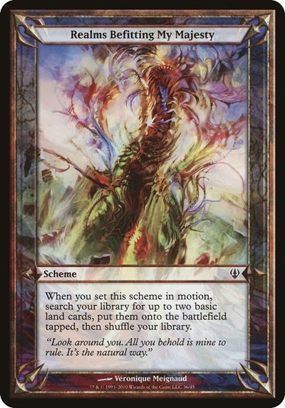 Realms Befitting My Majesty (Archenemy) (OVER) #36 Common (Lightly Played) Oversize Cards Magic: The Gathering: 2026