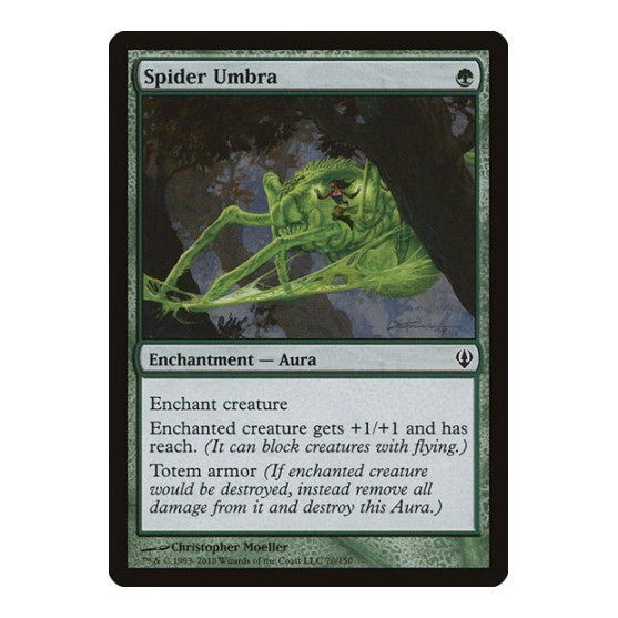 Spider Umbra (ARC) #70 Common (Lightly Played) Archenemy Magic: The Gathering: 2010