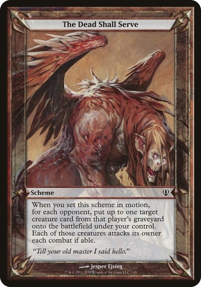 The Dead Shall Serve (Archenemy) (OVER) #7 Common (Lightly Played) Oversize Cards Magic: The Gathering: 2026