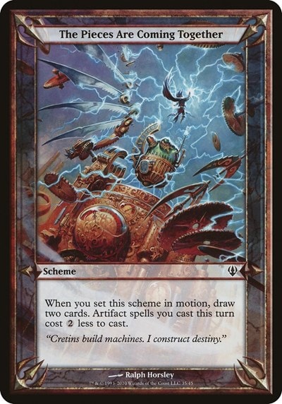 The Pieces Are Coming Together (Archenemy) (OVER) #35 Common (Lightly Played) Oversize Cards Magic: The Gathering: 2026