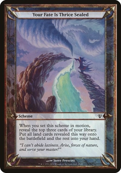 Your Fate Is Thrice Sealed (Archenemy) (OVER) #43 Common (Lightly Played) Oversize Cards Magic: The Gathering: 2026