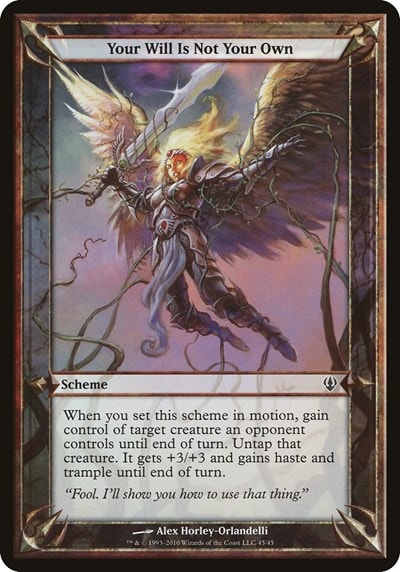 Your Will Is Not Your Own (Archenemy) (OVER) #45 Common (Lightly Played) Oversize Cards Magic: The Gathering: 2026