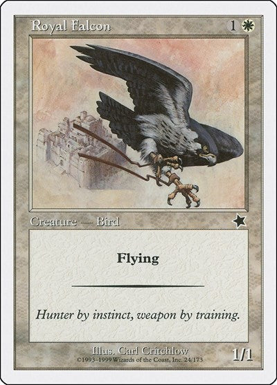 Royal Falcon (S99) #24 Common (Lightly Played) Starter 1999 Magic: The Gathering: 1999