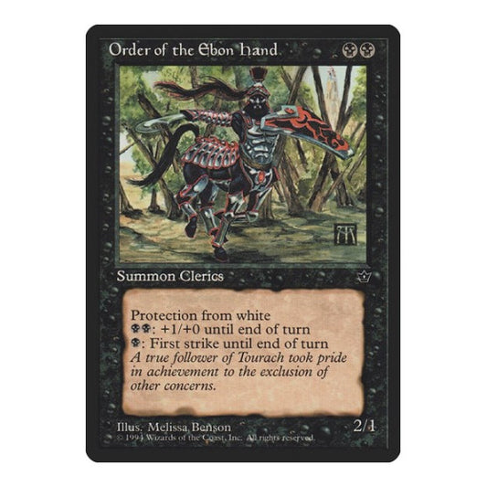 Order of the Ebon Hand (Benson) (FEM) #42a Common Fallen Empires Magic: The Gathering: 1994