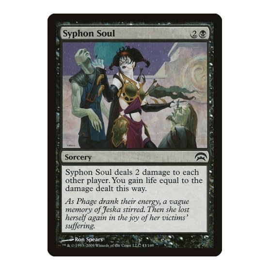 Syphon Soul (HOP) #43 Common (Lightly Played) Planechase Magic: The Gathering: 2009