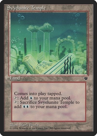 Svyelunite Temple (FEM) #102 Uncommon (Heavily Played) Fallen Empires Magic: The Gathering: 1994