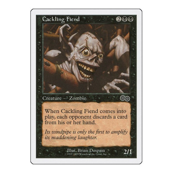 Cackling Fiend (BRB) #11 Common (Heavily Played) Battle Royale Box Set Magic: The Gathering: 1999