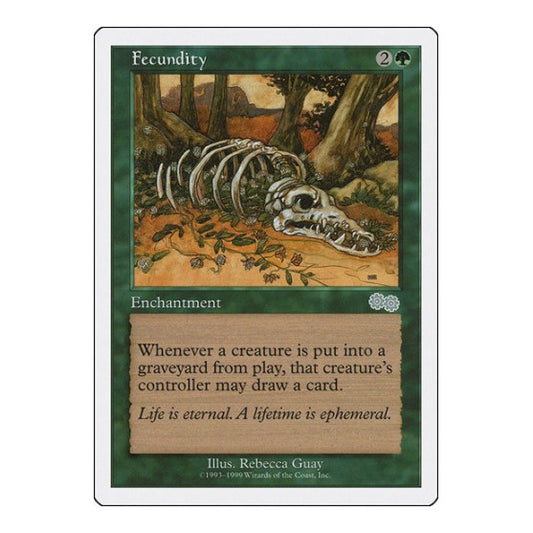 Fecundity (BRB) #25 Uncommon (Moderately Played) Battle Royale Box Set Magic: The Gathering: 1999