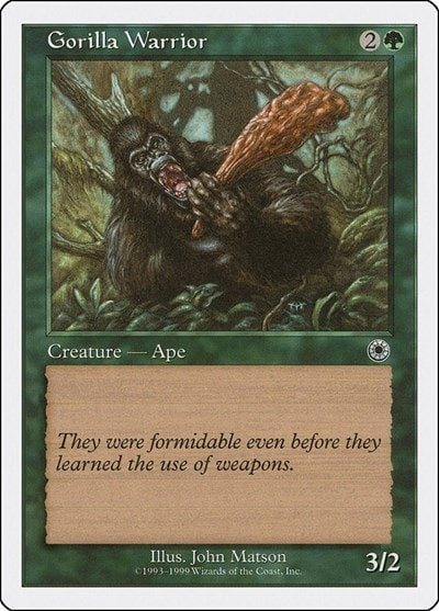 Gorilla Warrior (BRB) #30 Common (Heavily Played) Battle Royale Box Set Magic: The Gathering: 1999