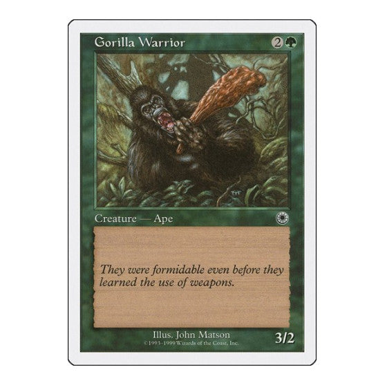 Gorilla Warrior (BRB) #30 Common (Heavily Played) Battle Royale Box Set Magic: The Gathering: 1999