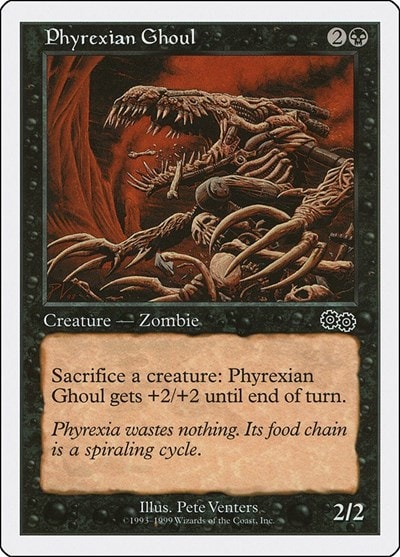Phyrexian Ghoul (BRB) #50 Common (Heavily Played) Battle Royale Box Set Magic: The Gathering: 1999