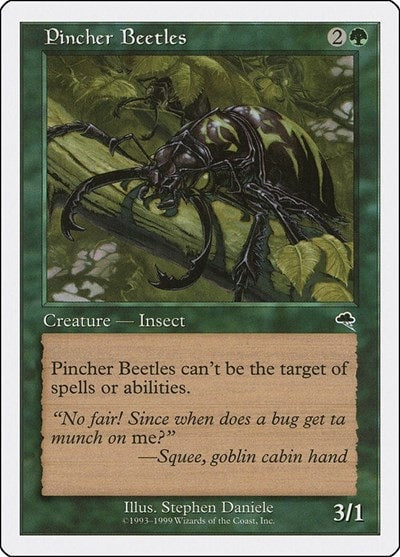 Pincher Beetles (BRB) #51 Common (Heavily Played) Battle Royale Box Set Magic: The Gathering: 1999