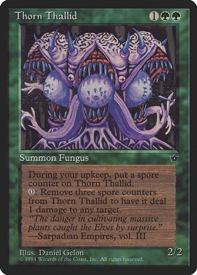 Thorn Thallid Gelon (FEM) #80a Common (Heavily Played) Fallen Empires Magic: 1994