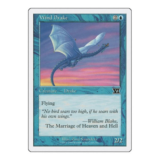 Wind Drake (BRB) #98 Common Battle Royale Box Set Magic: The Gathering: 1999
