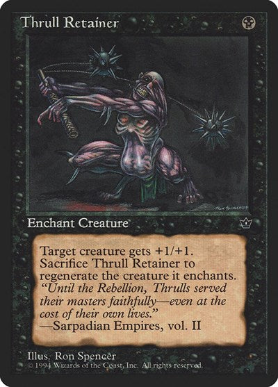 Thrull Retainer (FEM) #45 Uncommon (Damaged) Fallen Empires Magic: The Gathering: 1994
