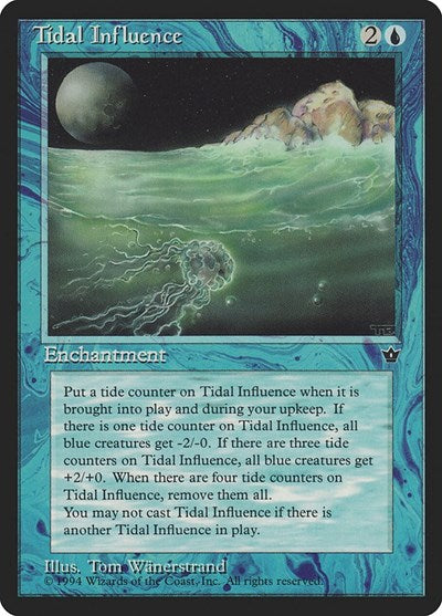 Tidal Influence (FEM) #28 Uncommon (Moderately Played) Fallen Empires Magic: The Gathering: 1994