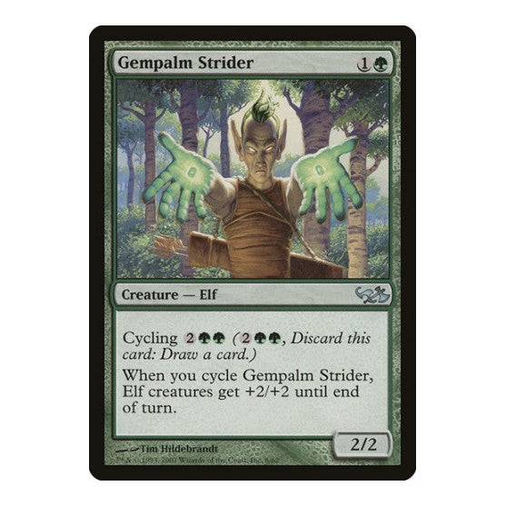 Gempalm Strider (EVG) #6 Uncommon (Moderately Played) Duel Decks: Elves vs. Goblins Magic: The Gathering: 2007